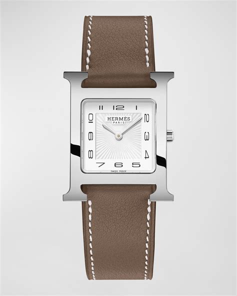 hermes 37 gold|Heure H watch, Medium model, 30 mm .